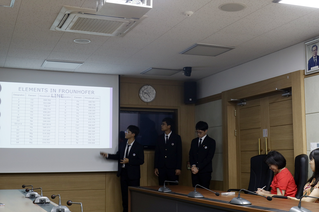 국제공동연구 일본 Ritsumeikan Junior & Senior High School (RHS) 팀 초청연구 심포지엄 및 수료식
